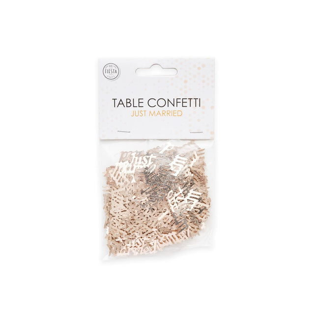 Confetti de table Just Married Rose Gold