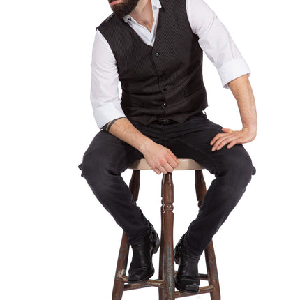 Dress Up Set Hommes Gillet et Casquette années folles 20S