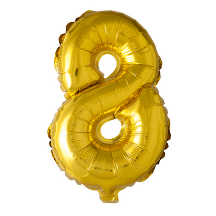 Ballon de baudruche Figure 8 Gold XL 86cm vide