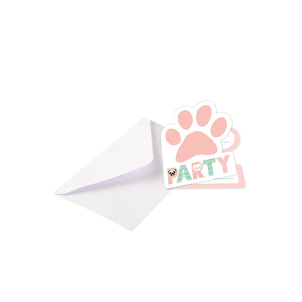 Invitations Hello Pets 14cm 8pcs