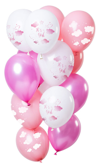 Ballons de naissance C'est une fille 30cm 12pcs