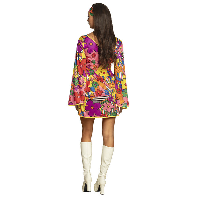 Robe Hippie Dames Fleurs