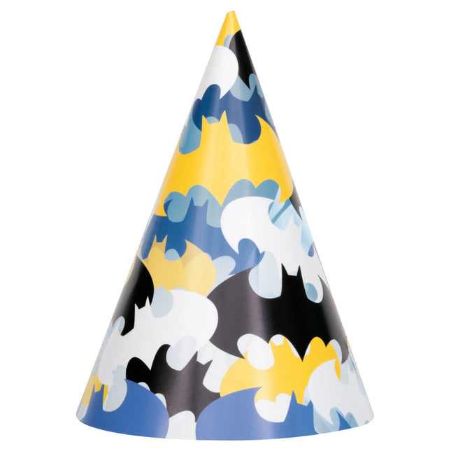 Chapeaux de fête Batman 8pcs