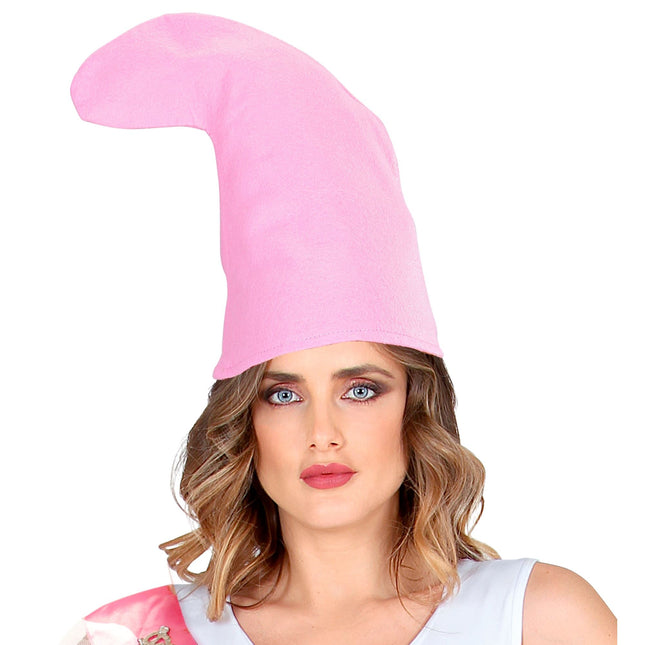 Chapeau de gnome rose