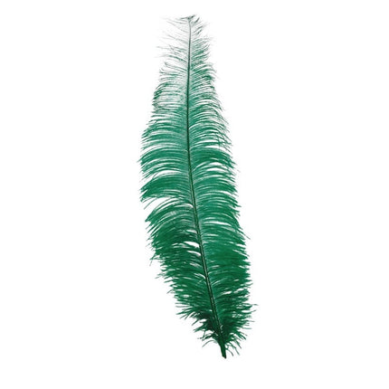 Plumes d'autruche vertes 40cm 12pcs