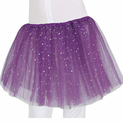 Tutu violet étoiles 30cm