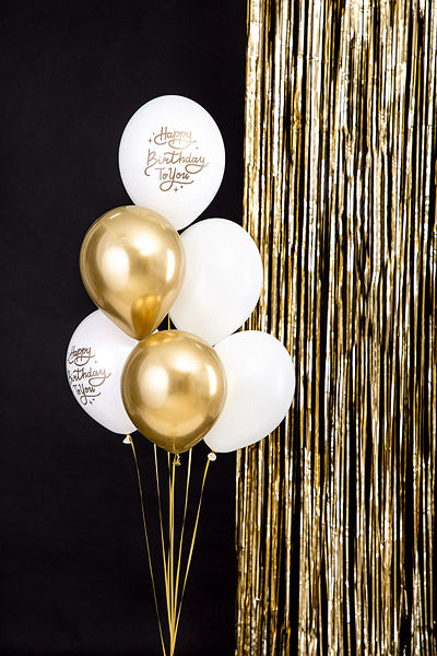 Ballons Happy Birthday To You Gold 30cm 6pcs