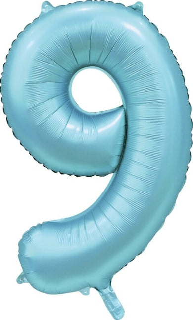 Ballon à figures bleu clair 9 ans Gloss 86cm