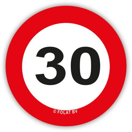 Panneau de signalisation Confetti 30 Years 48pcs