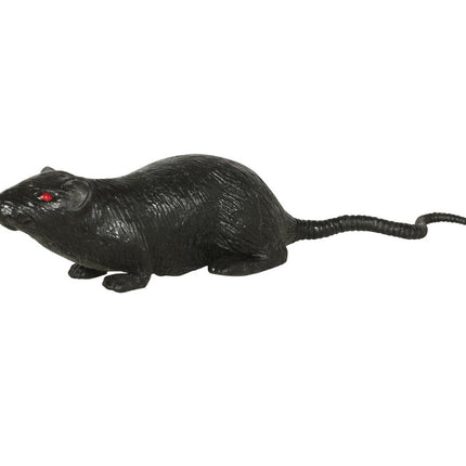 Rat d'Halloween Noir 15cm