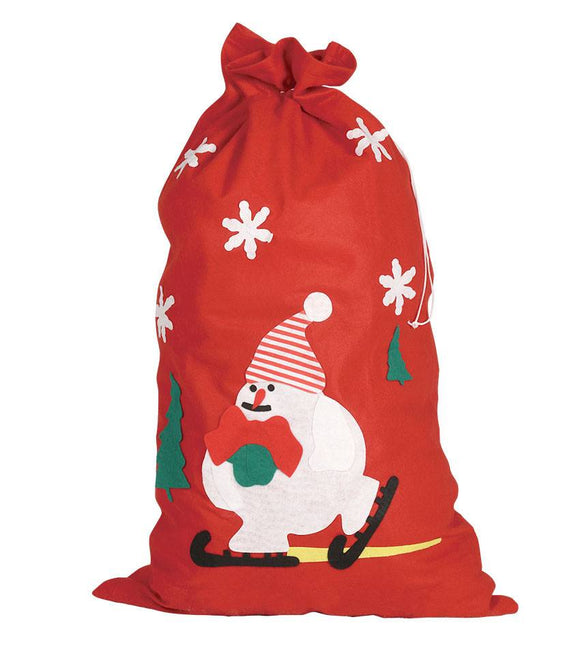 Sac de Noël Bonhomme de neige 85cm