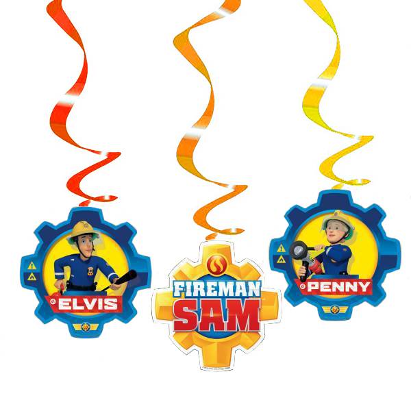 Décoration suspendue Fireman Sam Ensemble de décorations 6 pièces