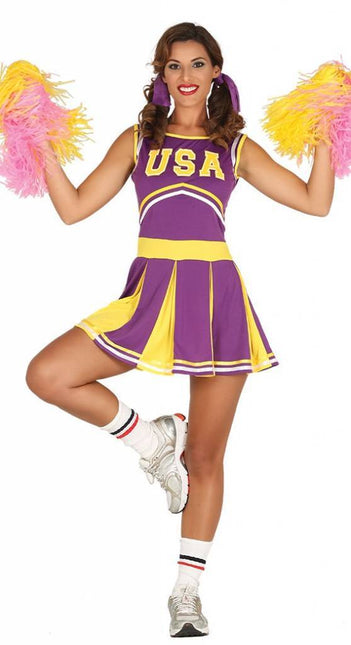 Costume de pom-pom girl violet