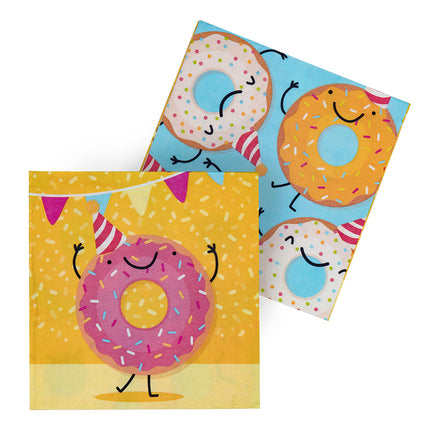 Serviettes de table Papier Donut 33cm