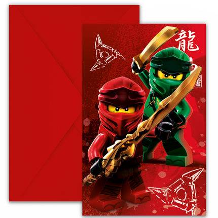 Invitations Lego Ninjago 4pcs