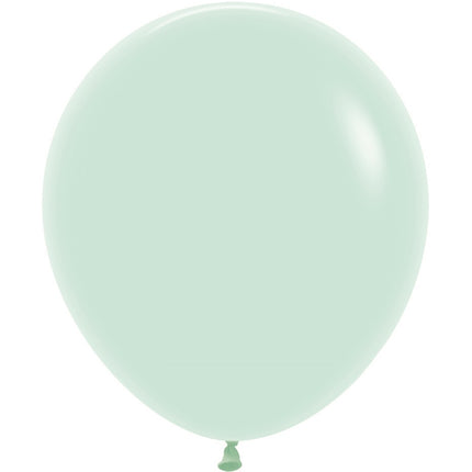 Ballons Pastel Vert Mat 45cm 25pcs