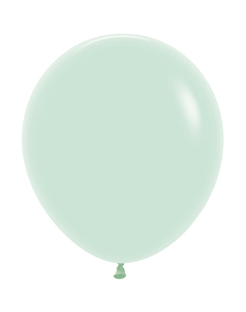 Ballons Pastel Vert Mat 45cm 25pcs