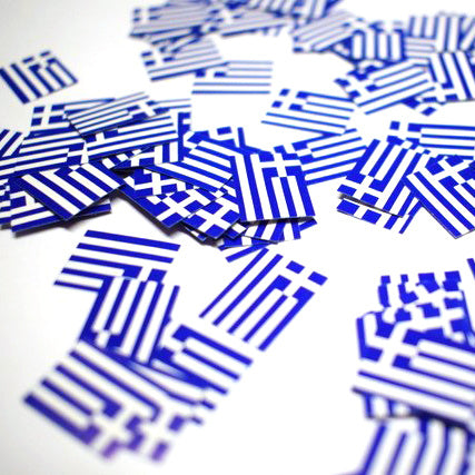 Grèce Papier confetti de table 150pcs