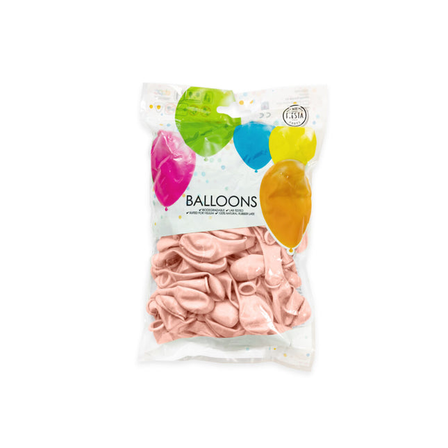 Ballons de baudruche or rose métallisé 13cm 100pcs