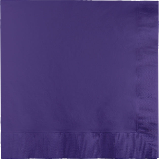 Serviettes de table violettes 2 couches 33cm 20pcs