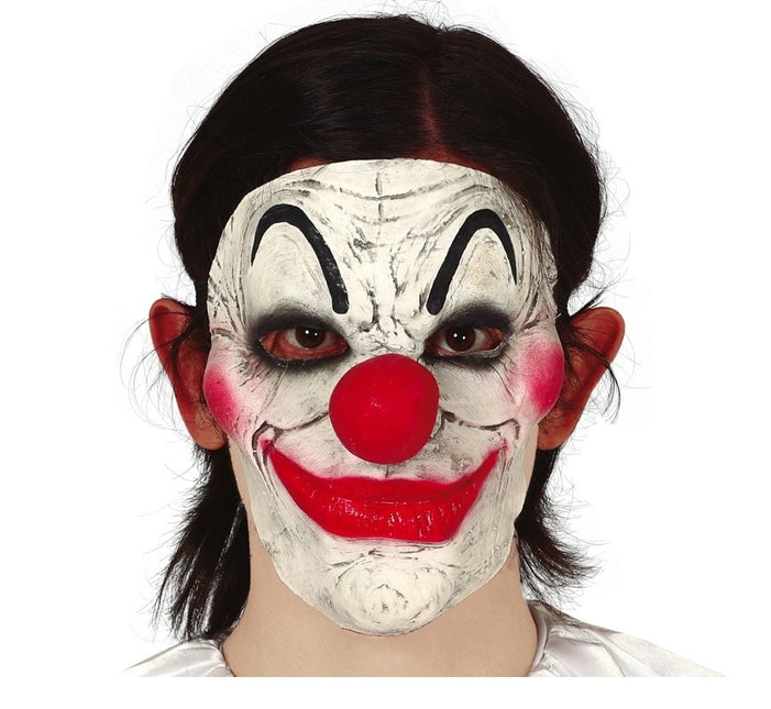 Demi-masque d'Halloween Clown