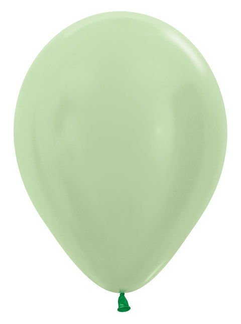 Ballons de baudruche vert perle 30cm 50pcs