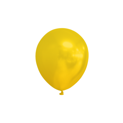 Ballons jaunes métalliques 13cm 100pcs