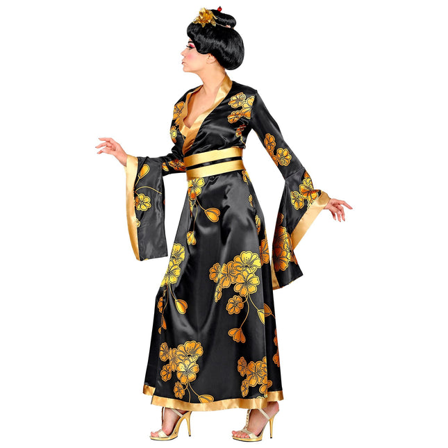 Costume chinois Noir Or Dames