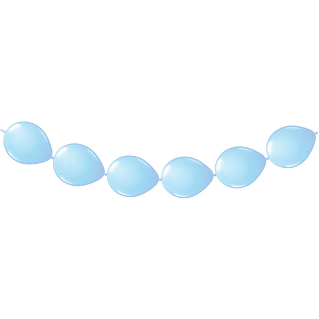 Guirlande de ballons bleu clair 3m 8pcs