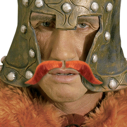 Fausse moustache Viking rouge