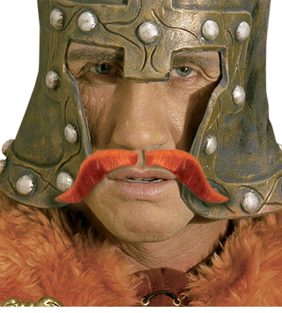 Fausse moustache Viking rouge