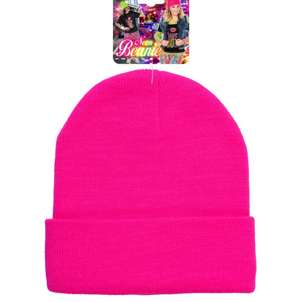 Chapeau rose fluo