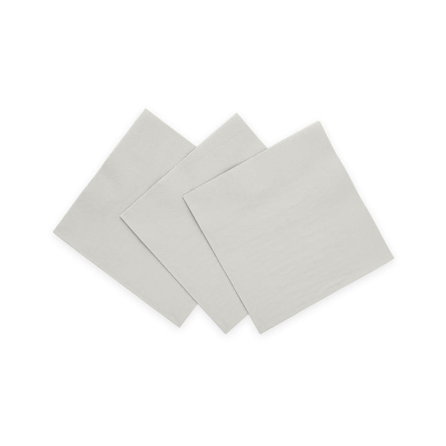 Serviettes de table argentées 3 couches 24cm 20pcs