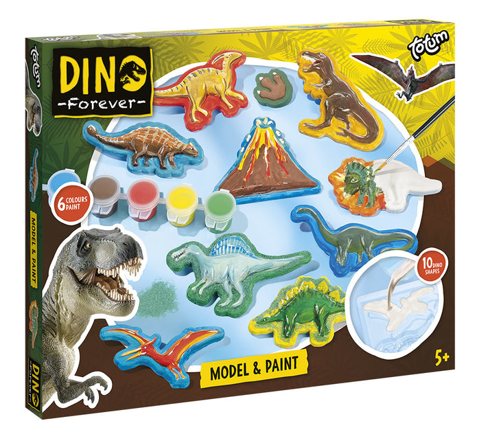 Set de peinture pour dinosaures