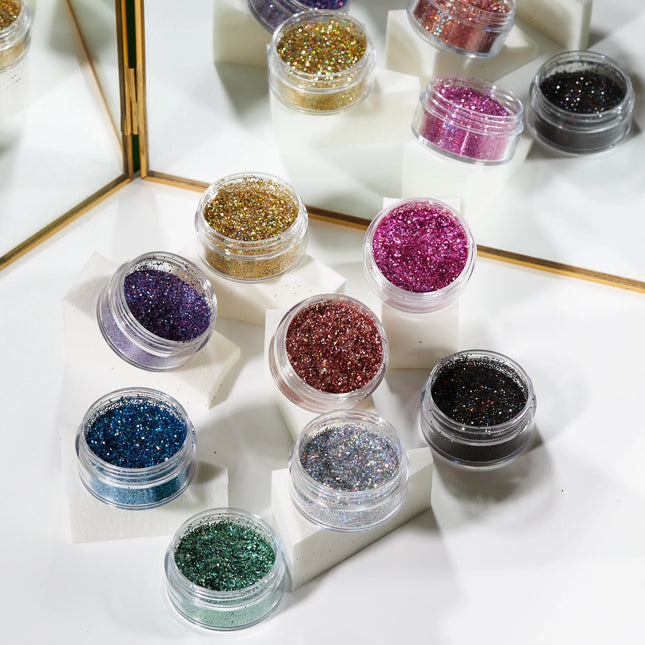 Moon Glitter Paillettes holographiques Shakers vertes 5g