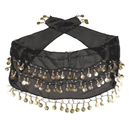 Ensemble d'accessoires Black Belly Dancer 4 pièces