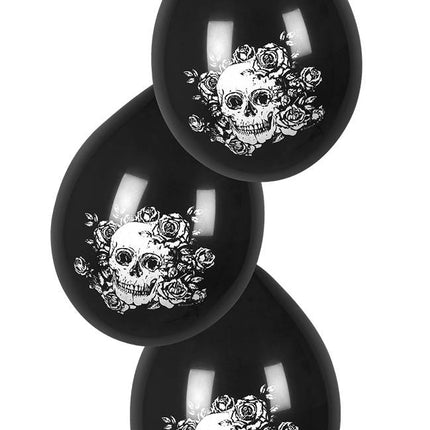 Halloween Ballons Day Of The Dead 25cm 6pcs