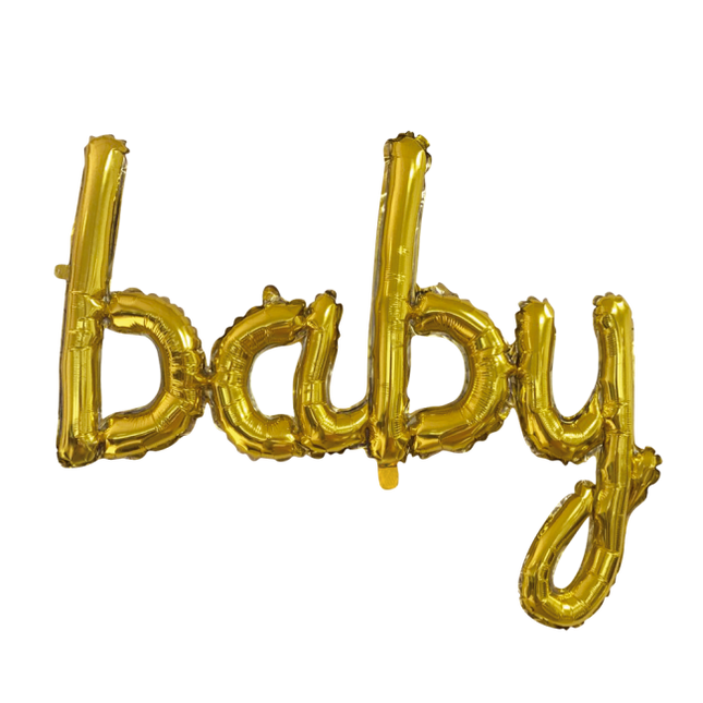 Ballon de baudruche Baby Gold 42cm vide