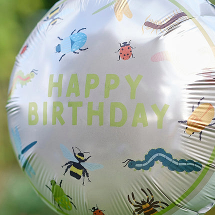 Bon anniversaire Ballon à l'hélium insecte vide 43cm