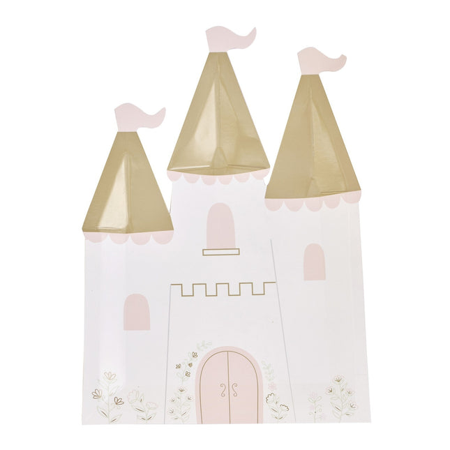 Assiettes Princesses Château 14cm 8pcs