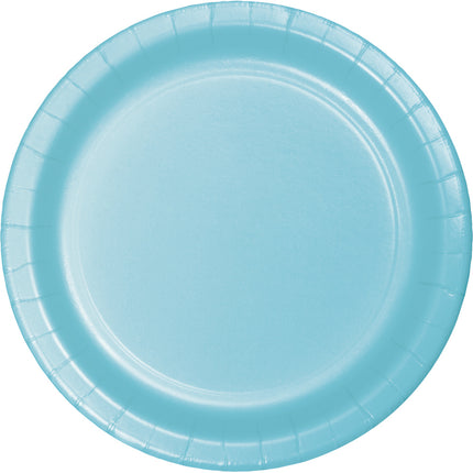 Assiettes bleu clair 23cm 24pcs