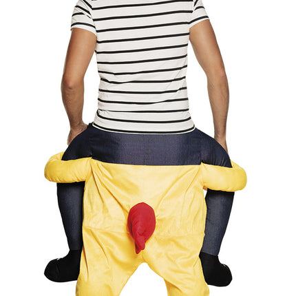 Le costume de poulet me porte