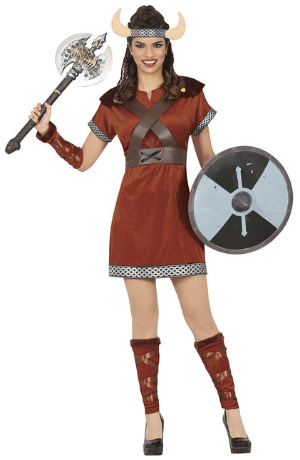 Costume viking marron pour femme