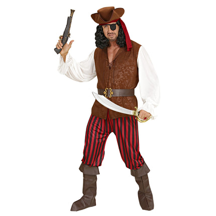 Costume de pirate Marron Rouge Hommes