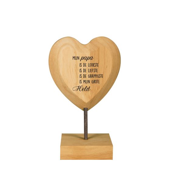 Coeur en bois Papa