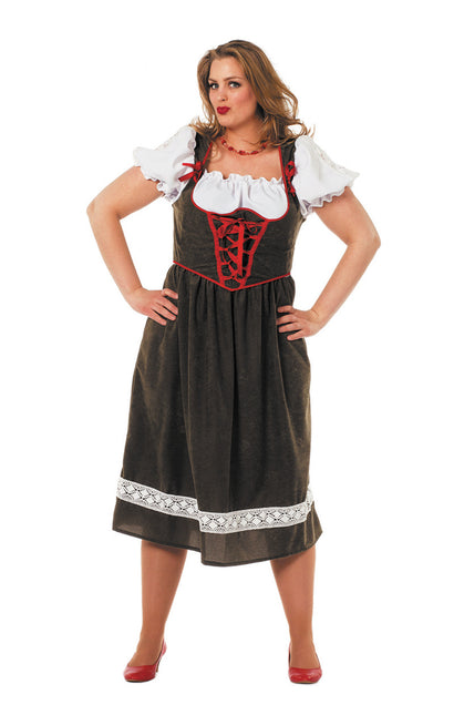 Robe Dirndl Oktoberfest Longue Vert