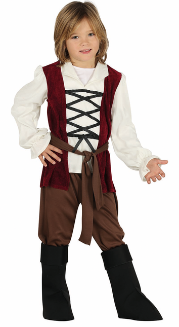 Costume d'aubergiste enfant blanc