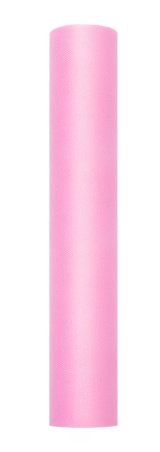 Rouleau de tulle rose clair 30cm 9m