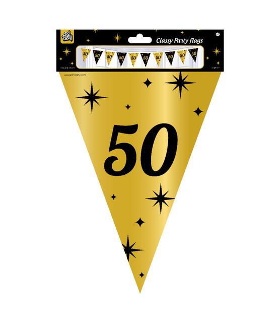 Flagline 50 Years Gold Black 10m