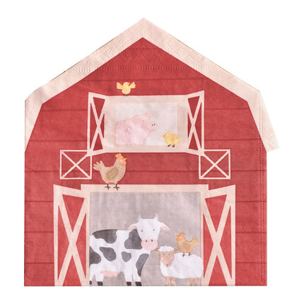 Serviettes de table Farmyard 15cm 16pcs